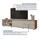 Ver imagem 6 de Rack para TV até 75 Polegadas Pés Madeira Maciça Laqueado 250cm Prime