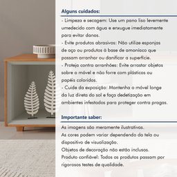 Rack para Tv até 75 Polegadas Pés Madeira Maciça com Regulagem 250cm Prime - 12