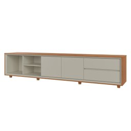 Rack para Tv até 75 Polegadas Pés Madeira Maciça com Regulagem 250cm Prime - 2