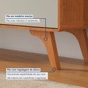 Ver imagem 4 de Rack para TV até 75 Polegadas 100% MDF 180cm Pés em Madeira Maciça Ares Bege