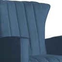 Ver imagem 2 de Poltrona Estofada de Balanço Melinda Suede Azul Royal - Lm Decor