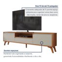 Ver imagem 6 de Rack para Tv até 75 Polegadas Pés Madeira Maciça 237cm Piazza New