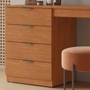 Ver mais imagens de Penteadeira Camarim com Porta Joias e Tampo Reclinável 4 Gavetas Afrodite 100%mdf