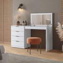 Ver imagem 1 de Penteadeira Camarim com Porta Joias e Tampo Reclinável 4 Gavetas Afrodite 100%MDF