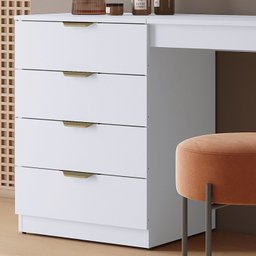 Penteadeira Camarim com Porta Joias e Tampo Reclinável 4 Gavetas Afrodite 100%mdf - 8