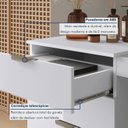 Ver imagem 6 de Penteadeira Camarim com Porta Joias e Tampo Reclinável 4 Gavetas Afrodite 100%mdf