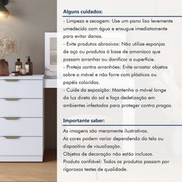 Penteadeira Camarim com Porta Joias e Tampo Reclinável 4 Gavetas Afrodite 100%mdf - 10