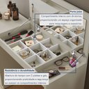 Ver imagem 7 de Penteadeira Camarim com Porta Joias e Tampo Reclinável 4 Gavetas Afrodite 100%MDF