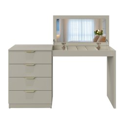 Penteadeira Camarim com Porta Joias e Tampo Reclinável 4 Gavetas Afrodite 100%mdf - 3
