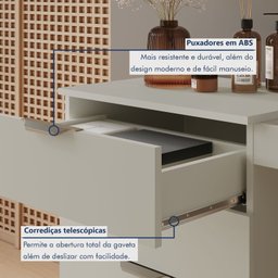 Penteadeira Camarim com Porta Joias e Tampo Reclinável 4 Gavetas Afrodite 100%mdf - 5