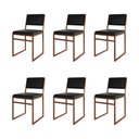 Ver imagem 1 de Kit 6 Cadeiras Industrial Isa Corino Preto Base Cobre para Mesa Sala Cozinha - Cobre/preto