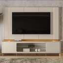 Ver imagem 1 de Rack com Painel para TV até 75 Polegadas MDF 239CMX200CM Santorini Branco