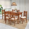 Mesa Retangular 6 Lugares em Madeira Maciça Mv Outlet Mel - 2