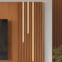 Ver imagem 7 de Painel para TV Ripado com LED 100% MDF 220cm Valencia Marrom