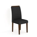 Ver imagem 4 de Mesa com 4 Cadeiras Duda 1,36 Imbuia/preto/preto - Móveis Arapongas Imbuia/preto/preto 06