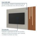 Ver imagem 6 de Painel para TV Ripado com LED 100% MDF 220cm Valencia Bege