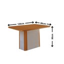 Ver imagem 3 de Mesa de Jantar Isadora 4 Lugares Retangular MDF 120cm Bege com Cadeiras Carolina Moderna