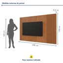 Ver imagem 3 de Painel para TV Ripado 100% MDF 220cm Valencia New Marrom