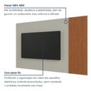 Ver imagem 6 de Painel para TV até 75 Polegadas 100% MDF Ripado 220cm Valencia New Bege