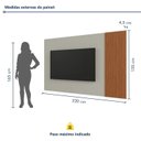 Ver imagem 3 de Painel para TV até 75 Polegadas 100% MDF Ripado 220cm Valencia New Bege