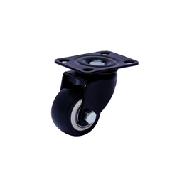 Rodizio Giratório Roda 50mm com Rolamento sem Freio Preto - 2