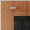 Ver mais imagens de Painel Moderno para TV até 75 Polegadas 100% MDF 232CMX250CM Prateleira Marrom