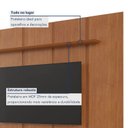 Ver imagem 6 de Painel Moderno para TV até 75 Polegadas 100% MDF 232CMX250CM Prateleira Marrom