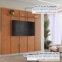 Ver imagem 5 de Painel Moderno para TV até 75 Polegadas 100% MDF 232CMX250CM Prateleira Marrom