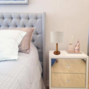 Ver imagem 4 de Abajur Sofia para Quarto Luminária Cúpula Linho