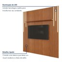 Ver imagem 4 de Painel para TV até 75 Polegada 100% MDF com Prateleira 234 x 250cm com 2 LED'S Cascata Apolo Moderno