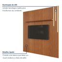 Ver imagem 4 de Painel para TV até 75 Polegada 100% MDF com Prateleira 234x250cm com LED Cascata Apolo Moderno