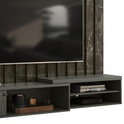 Painel Ripado Suspenso Para TV Até 75 Polegadas Jade Oliva Ímola Madetec - 7