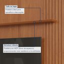 Ver imagem 6 de Painel para TV até 75 Polegadas 100% MDF 234CMX250CM Prateleira Apolo Marrom