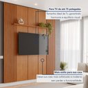 Ver mais imagens de Painel para TV até 75 Polegadas 100% MDF 234CMX250CM Prateleira Apolo Marrom