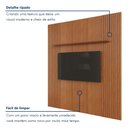 Ver imagem 4 de Painel para TV até 75 Polegadas 100% MDF 234CMX250CM Prateleira Apolo Marrom