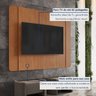 Painel para Tv até 65 Polegada Bordas Arredondadas 220cm Ares 100% Mdf - 4