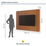 Painel para Tv até 65 Polegada Bordas Arredondadas 220cm Ares 100% Mdf - 5