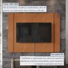 Painel para Tv até 65 Polegada Bordas Arredondadas 220cm Ares 100% Mdf - 2