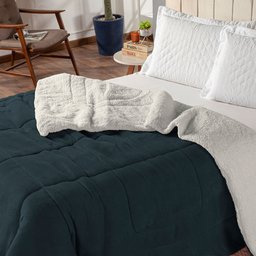 Coberdrom Sherpa Macia Maya Cama Super King:Azul - 4