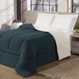 Coberdrom Sherpa Macia Maya Cama Super King:Azul - 2