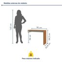 Ver imagem 3 de Mesa Módulo de Expansão 100% MDF 66x90cm Prime Bege