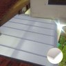 Kit Policarbonato Branco 4mm 2,00m X 2,00m - Perfis Naturais - 2