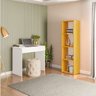 Conjunto com 1 Mesa Escrivaninha 1 Gaveta Sevilha e 1 Estante Livreiro Modular 4 Nichos Calum - 1