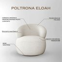 Ver imagem 3 de Conjunto 2 Poltronas Orgânica Atemporal Base Giratória Eloah Bouclé Italiano Off White