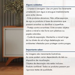 Buffet 5 Portas Pés em Madeira Maciça Prime - 11