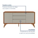 Ver imagem 4 de Buffet 2 Portas 3 Gavetas 165cm Pés em Madeira Maciça Ares