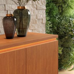 Buffet 4 Portas com Led Lux 100% Mdf - 6