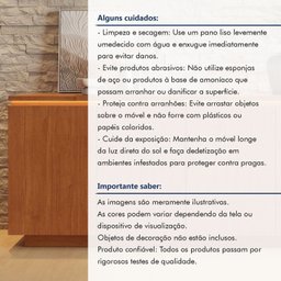Buffet 4 Portas com Led Lux 100% Mdf - 11