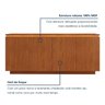 Buffet 4 Portas com Led Lux 100% Mdf - 10