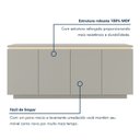 Ver imagem 6 de Buffet Aparador 4 Portas com Gaveta Lux com LED